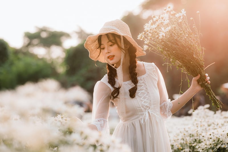 Woman with a unique style